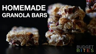 Homemade Granola Bars  Quick and Easy Recipe [upl. by Yahska]