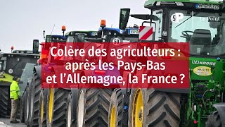 Colère des agriculteurs  après les PaysBas et l’Allemagne la France [upl. by Lynea]