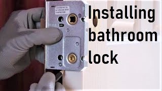 Installing bathroom lock [upl. by Hnahk]