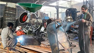 The Most Attractive Way Of Making Wheelbarrows In A Local Factory [upl. by Latham242]