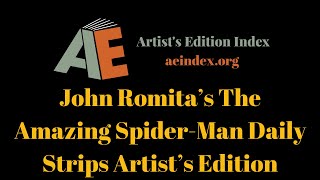 John Romita’s The Amazing Spider Man Daily Strips Artist’s Edition flip through [upl. by Maggi]