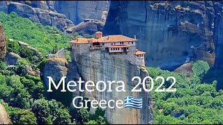 Meteora Monasteries Greece 🇬🇷 2022 [upl. by Novhaj]