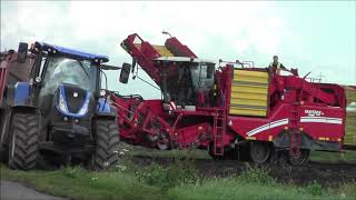 AlLee amp Sons harvesting potatos in the fens 2020 now in HD [upl. by Ahtelat]