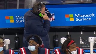 Bill Belichick Calls the Guy Who Told Him To Challenge Play After It Fails LIVID  Bills vs Patriots [upl. by Neroc]