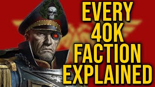 Every single Warhammer 40k WH40k Faction Explained  Part 1 [upl. by Ailekahs]