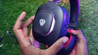 spinbot ranger hx300 Low Latency Wireless Bluetooth Gaming Headset with 7 modes RGB Lights [upl. by Seda106]