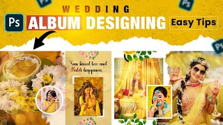 Wedding Album Page Design Photoshop Tips and Tricks12x36 Album Design Free PSD [upl. by Estevan]