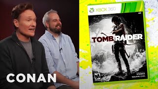 Conan OBrien Reviews quotTomb Raiderquot  Clueless Gamer  CONAN on TBS [upl. by Esyahc]