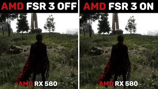 RX 580  AMD FSR 3 OFF vs ON [upl. by Lepley]