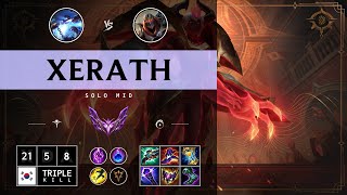 Xerath Mid vs Zed  KR Master Patch 1414 [upl. by Novad320]