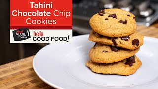 INCREDIBLE Tahini Chocolate Chip Cookies [upl. by Cortie]