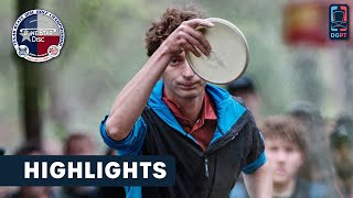 Round 1 Highlights MPO  2024 Texas State Disc Golf Championships [upl. by Hermina]