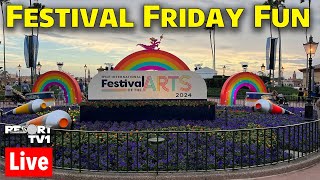 🔴Live Festival Friday Fun at Epcot Festival of the Arts  Walt Disney World Live Stream  11924 [upl. by Dora]