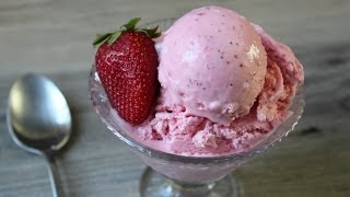 Strawberry Ice Cream  Fast amp Easy Strawberry Ice Cream  Eggless Ice Cream Recipe [upl. by Olenolin]