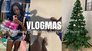 Matching PJs With 😍  My Tree Is Finally Up  Decor Shopping  Vlogmas Day 5 [upl. by Yahsan]