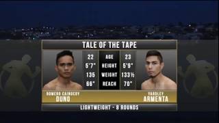 Romero quotRuthlessquot Duno First Round Knockouts Yardley Armenta Cruz FULL FIGHT [upl. by Coretta912]