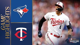 Blue Jays vs Twins Wild Card Game 2 Highlights 10423  MLB Highlights [upl. by Alleber]