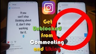 Get Unblocked from commenting and liking posts on Instagram6 solutions [upl. by Arrej]