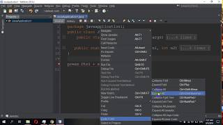 NetBeans Collapse amp Expand Methods  Keyboard Shortcut Key [upl. by Faubion641]