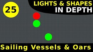 Rule 25 Sailing Vessels Underway amp Vessels Under Oars  Lights amp Shapes In Depth [upl. by Laundes]