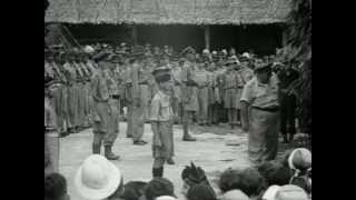 1945 Kuching POW Camp 6 Weeks after Japanese Surrender [upl. by Aitenev]