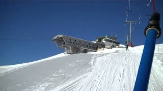 Lift Skiing Plaine Morte 3000 Crans Montana [upl. by Rihat64]