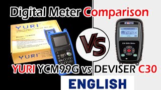 YURI YCM99G vs DEVISER C30 Digital Meter  MER Comparison  Which One is Best for Cable TV  English [upl. by Eiger]