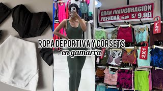 ROPA DEPORTIVA CORSETS TOPS Y FALDAS EN GAMARRA Tour gamarra 2024  Claudia Ramos [upl. by Alfons535]