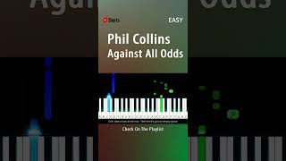 Phil Collins  Against All Odds  EASY Piano TUTORIAL by Piano Fun Play YouTubeShorts shorts [upl. by Charlotte]