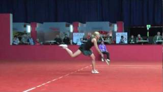 Michaella Krajicek vs Beatriz GarciaVidagany service game  Porsche Tennis Grand Prix 2011 [upl. by Ymia452]