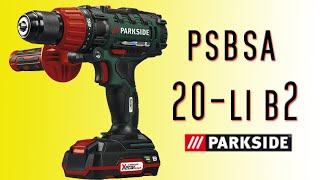 Taladro atornillador percutor parkside psbsa 20li b2  UNBOXING Y PRUEBA [upl. by Anaujal]