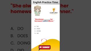 Grammar Quiz Completing Sentences Correctly  ClearFluency vocabularytest anime dailyenglish [upl. by Zorah233]