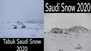 SAUDI SNOW 2020  SNOW IN SAUDI 2020  SAUDI SNOWFALL 2020  TABUK SAUDI ARABIA [upl. by Tabbi]