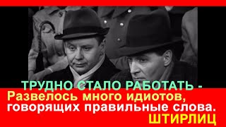 ТРУДНО СТАЛО РАБОТАТЬ ШЕЛЛЕНБЕРГ ШТИРЛИЦ СЕМНАДЦАТЬ МГНОВЕНИЙ ВЕСНЫ [upl. by Sanderson]