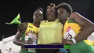 CARIFTA49 100m U20 Girls Final  SportsMax TV [upl. by Atteirneh]