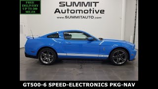 2010 SHELBY GT500 MUSTANG GRABBER BLUE ELECTRONICS 4K WALKAROUND 14166ZA SOLD [upl. by Hayotal]