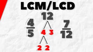 How to Find Least Common Multiples LCDLCM  PreAlgebra [upl. by Nnovahs]