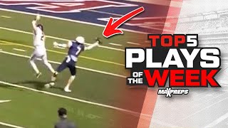 MaxPreps Top 5 High School Football Plays of Week 4  2024 Season 🏈 [upl. by Nohsad557]