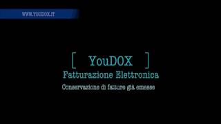 Tutorial YouDOX Come conservare fatture già emesse [upl. by Shirlie471]