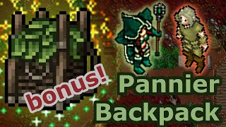 Tibia Wszystko co musisz wiedzieć aby zdobyć PANNIER BACKPACK 🎒🍃 [upl. by Naes]