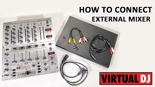 How to Connect External Mixer in Virtual DJ  Virtual DJ Beginners Tutorial  Tronic DJ House [upl. by Brigida410]