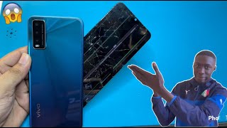 How To Restore vivo y12s Cracked Restoring Destroyed Phonevivo Y12s lcd replacement [upl. by Thayer]