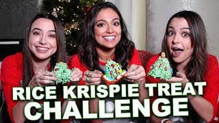 Rice Krispie Treat Challenge with Bethany Mota  Merrell Twins [upl. by Sanburn]