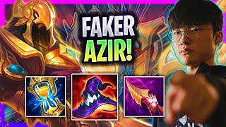 FAKER IS A GOD WITH AZIR MID GAMEPLAY SOLOQ  T1 Faker Plays Azir Mid vs Leblanc Season 2024 [upl. by Reppart]