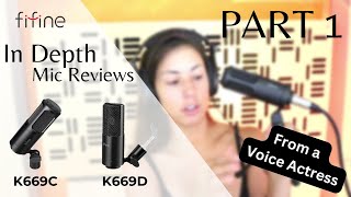 Affordable Beginner Microphone Review FIFINE K669C Condenser amp K669D Dynamic  Part 1 [upl. by Enelyk]