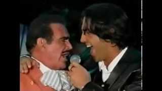 Alejandro y Vicente fernandez VOLVER VOLVER Y PERDON [upl. by Bortz408]