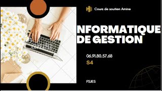 Informatique de gestion s4 Correction d’examen FSJES [upl. by Gustie]