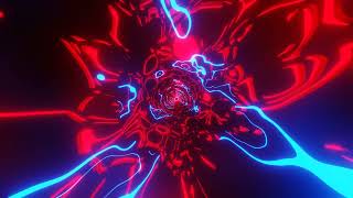 VJ LOOP NEON Red Blue Tunnel Abstract Background Video Simple Light Pattern 4k Screensaver [upl. by Leaper]