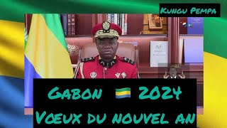 Voeux 2024  adresse à la nation du Président de la Transition Oligui Nguema [upl. by Nnoved]