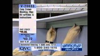 Easy Crown Molding  Do it Yourself with EZ Crown Molding  As seen on QVC [upl. by Noived]